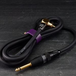 ANGLED BLACK HEAVY DUTY RCA CABLE